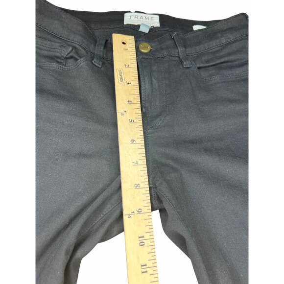 FRAME Le Skinny De Jeanne Womens Denim Black Skinny Jeans Size 26 - Picture 13 of 15